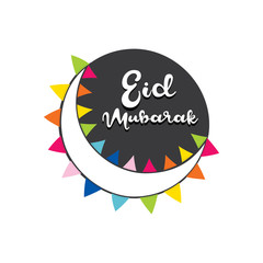 happy eid mubarak greeting design