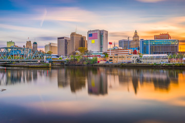 Fototapeta na wymiar Newark, New Jersey, USA Skyline