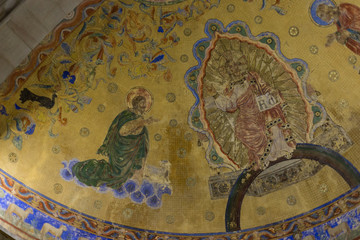 roman architecture details of a historical church