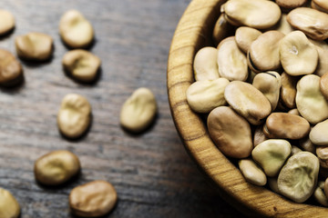 raw beans in a plate