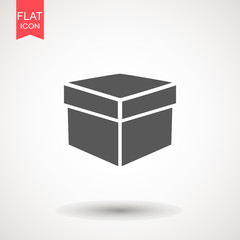 Box icon or logo in modern line style. High quality black pictogram for web site design and mobile apps. Vector illustration on a white background.