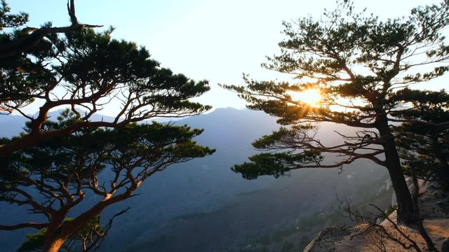 Sunset at Ulsanbawi, Seoraksan National Park, South Korea