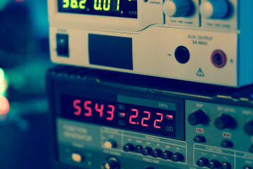 display of electronic measuring instrument