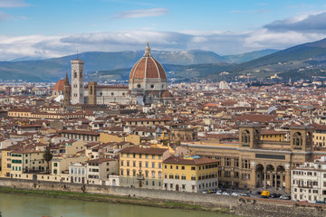 Fototapeta na wymiar Stadtbild Florenz mit Kathedrale, Toskana, Italien