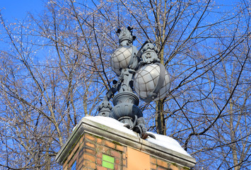 Obraz premium Street lamp in the old style.