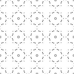 Circle Seamless Grunge Dust Messy Pattern. Easy To Create Abstract Vintage, Dotted, Scratched Effect With Grain And Noise