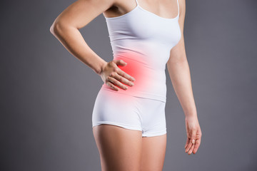 Woman with abdominal pain