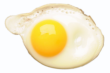 fried egg, isolated