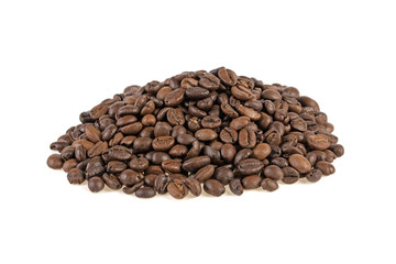 coffee beans isolated on white background