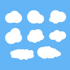 Clouds vector set