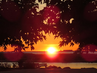 le soleil se lève sur le grazel