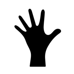 Hand silhouette