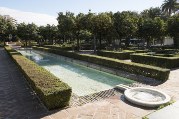 Obraz premium Pedro Luís Alonso Gardens. Málaga, Andalusia, Spain.