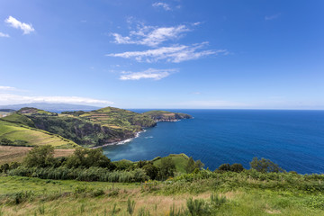 Fototapeta na wymiar Beautiful landscape at Sao Miguel Island, Azores Portugal