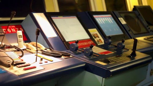 Offshore drilling rig marine control panel