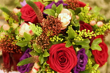 bouqet of spring flowers for Valentine's day. Hello spring. hello March.
