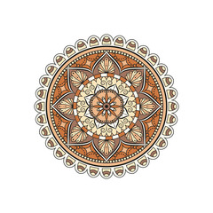 Flower Mandala. Vintage decorative elements. Oriental pattern, vector illustration. Islam, Arabic, Indian, moroccan,spain, turkish, pakistan, chinese, mystic, ottoman motifs. Coloring book page