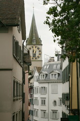 Fototapeta na wymiar street of Zurich Switzerland