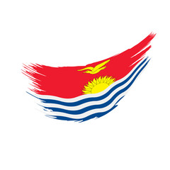 Kiribati flag, vector illustration