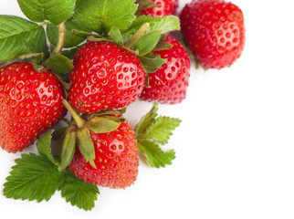 Closeup shot of fresh strawberries