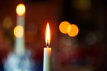 romantic candle light atmosphere