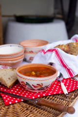 hungarian traditional food, goulash soup