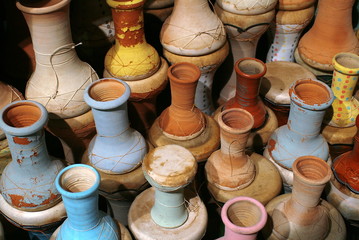 Fototapeta na wymiar israel handmade ceramic souvenirs
