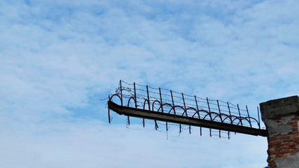 Barbed Wire with Sky
