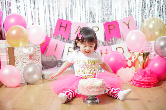Baby girl celebrate her 2th birthday