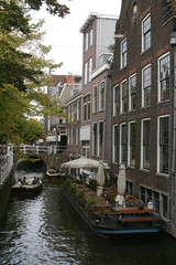 Fototapeta na wymiar street and canal of the Amsterdam Netherlands