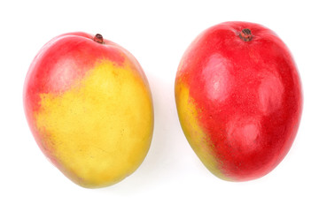 Mango fruit isolated on white background close-up