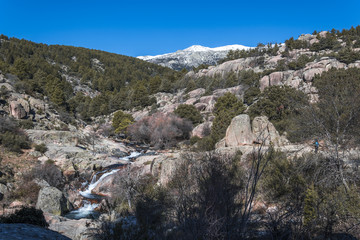 Typical landscape of the Sierra de Guadarrama National Park. Madrid. Spain