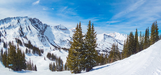 Photo Panorama of Alta Utah - obrazy, fototapety, plakaty