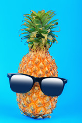 one-piece pineapple in sunglasses, crazy fruit
