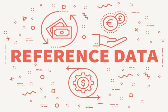 Conceptual business illustration with the words reference data