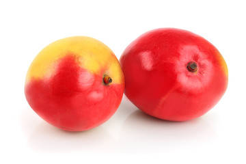Mango fruit isolated on white background close-up