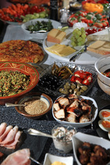 Different sorts of Food at Brunch Party