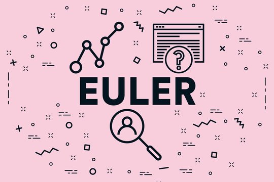 Conceptual business illustration with the words euler