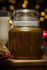 Brown Scented Christmas Candle