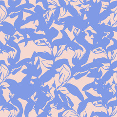 Seamless floral pattern with branches and leaves for textile, fabrics,scrapbooking and web design . Stylized colorful branches.
