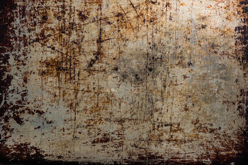 old rusty metal background copy space