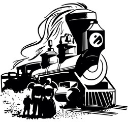 Steam Locomotive Arriving