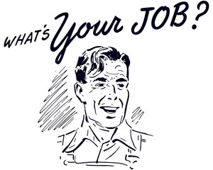 What's Your Job Retro Guy