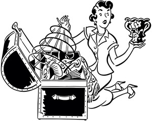 Woman With Hope Chest