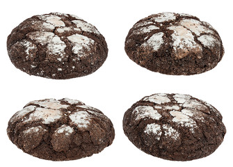 Cookies isolated on white background with clipping path