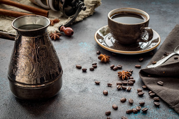 Cup of coffee with Turka