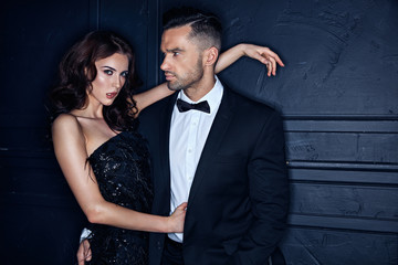 Portrait of an elegant couple in the nightclub © majdansky