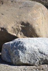 Naklejka premium Large Boulders in Sunlight