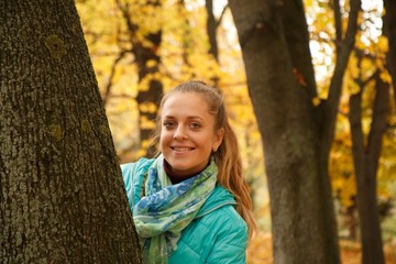 The girl in the woods