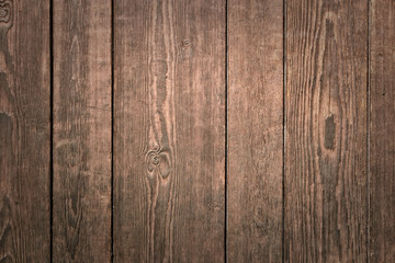 Naklejka premium Old dark vintage antique weathered distressed wood wall plank grain background texture photo
